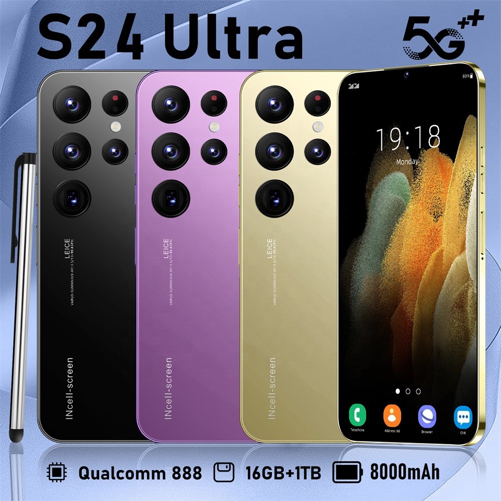 Vodacom Cheap Unlocked Cell Mobile Phones S24 Ultra WCDMA 5G Smartphone Type-C Android Phone Fast Ship To South Africa